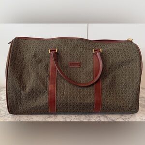 Vintage Hartmann Wings Monogram Canvas and Leather Large Duffel Weekender Bag